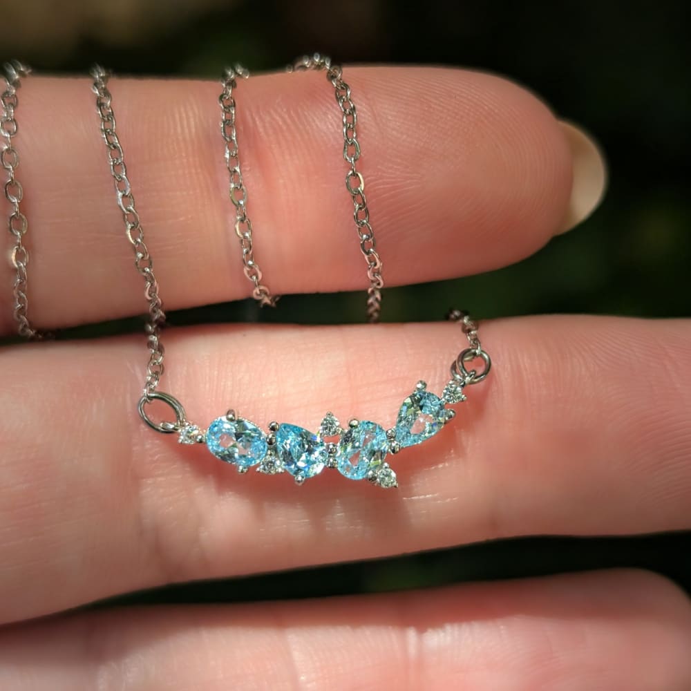 The Legacy Necklace - Aquamarine Necklaces Handmade Handcrafted