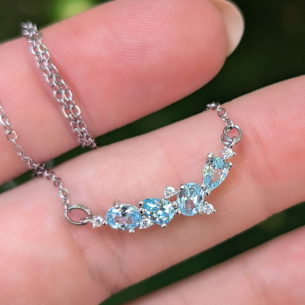 The Legacy Necklace - Aquamarine Necklaces Handmade Handcrafted