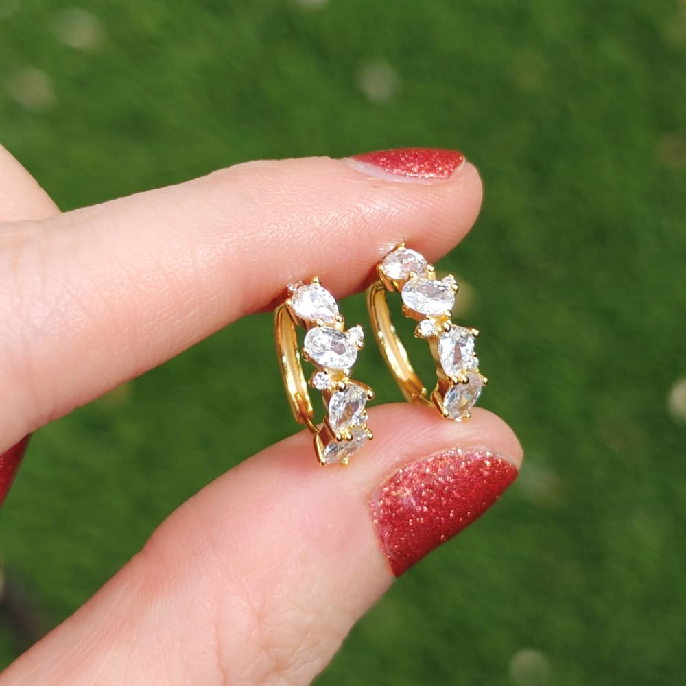 The Legacy Earrings - Moissanite Hoops Earrings Handmade Handcrafted