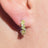 The Legacy Earrings - Peridot Hoops Earrings Handmade Handcrafted
