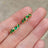 The Legacy Earrings - Emerald Hoops Earrings Handmade Handcrafted