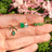 The Legacy Earrings - Emerald Hoops Earrings Handmade Handcrafted