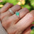 The Heirloom - Natural Emerald Cluster Ring Rings Handmade Handcrafted