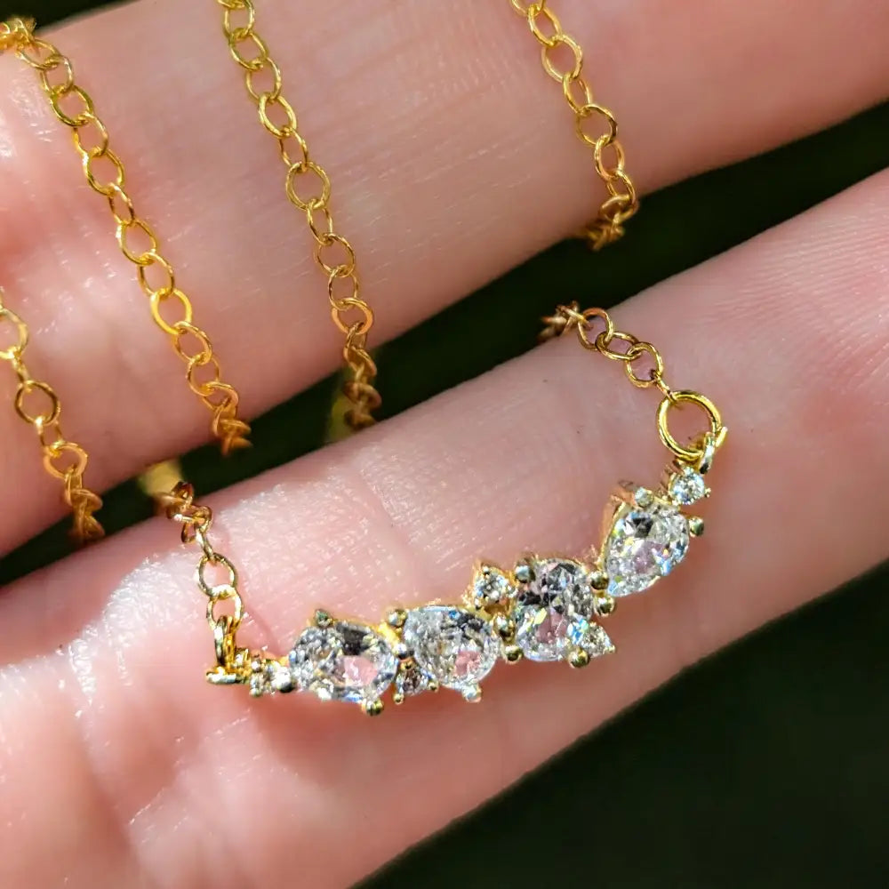 The Legacy Necklace - Moissanite Necklaces Handmade Handcrafted