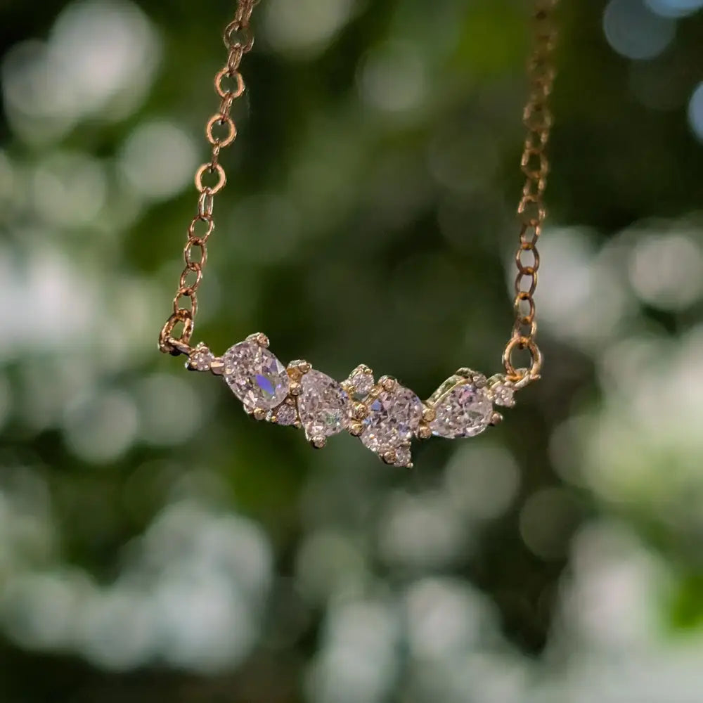 The Legacy Necklace - Moissanite Necklaces Handmade Handcrafted
