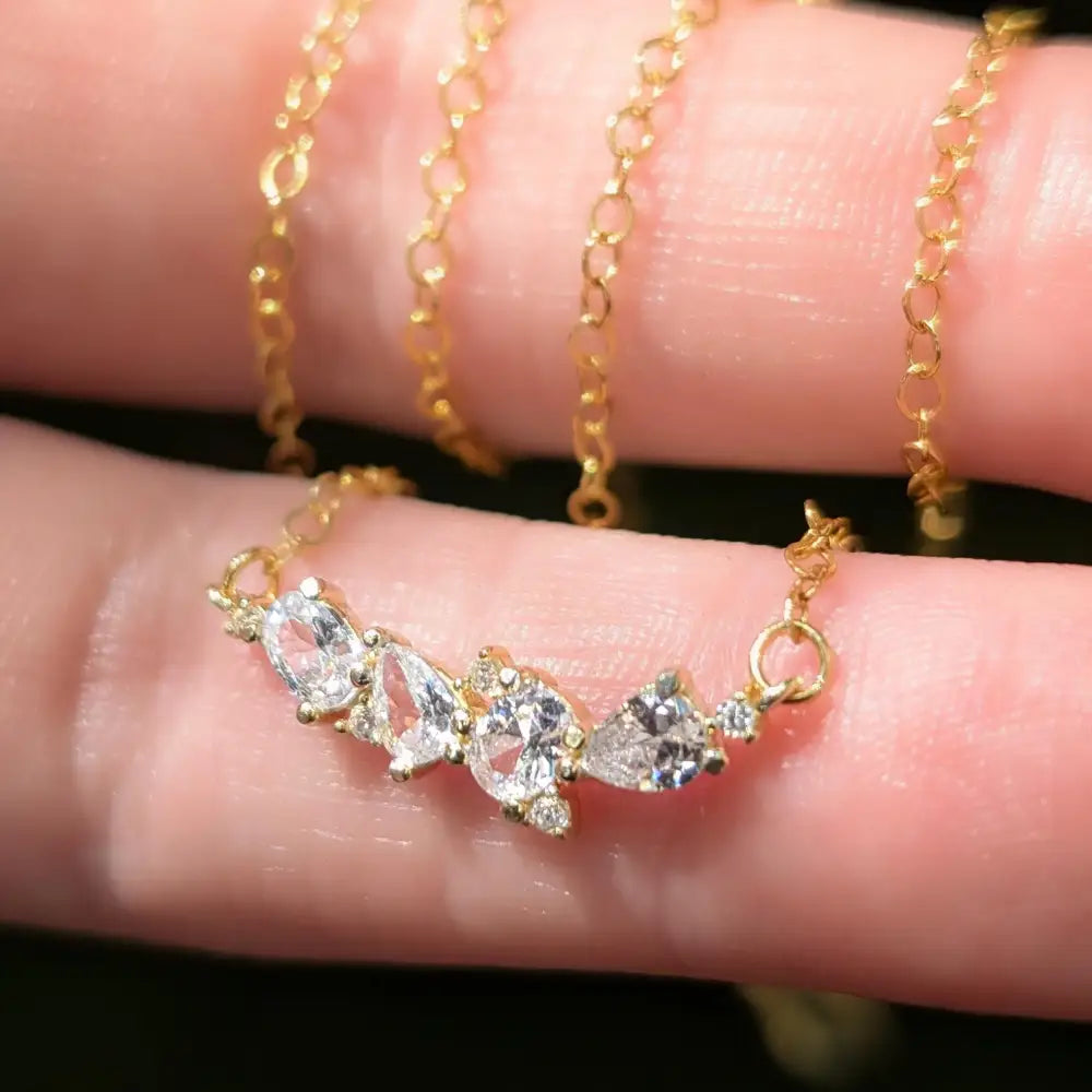 The Legacy Necklace - Moissanite Necklaces Handmade Handcrafted