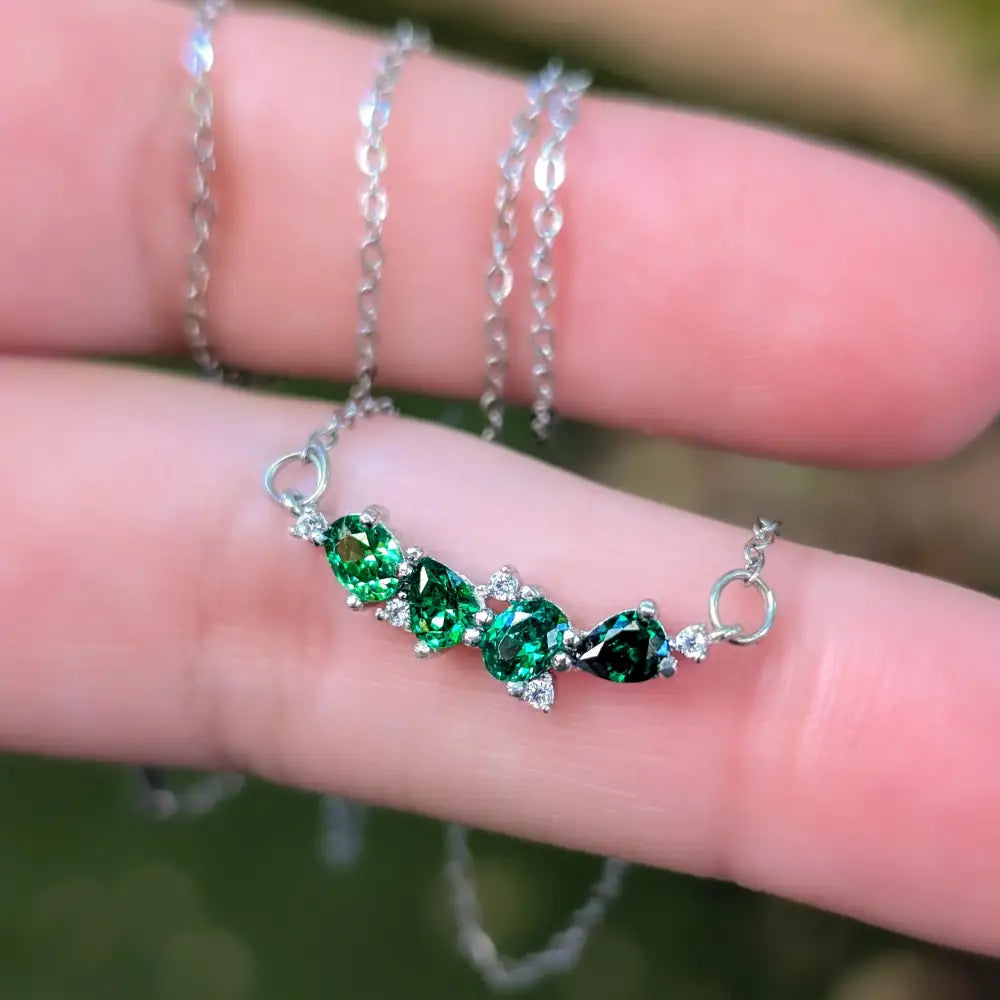 The Legacy Necklace - Emerald Necklaces Handmade Handcrafted