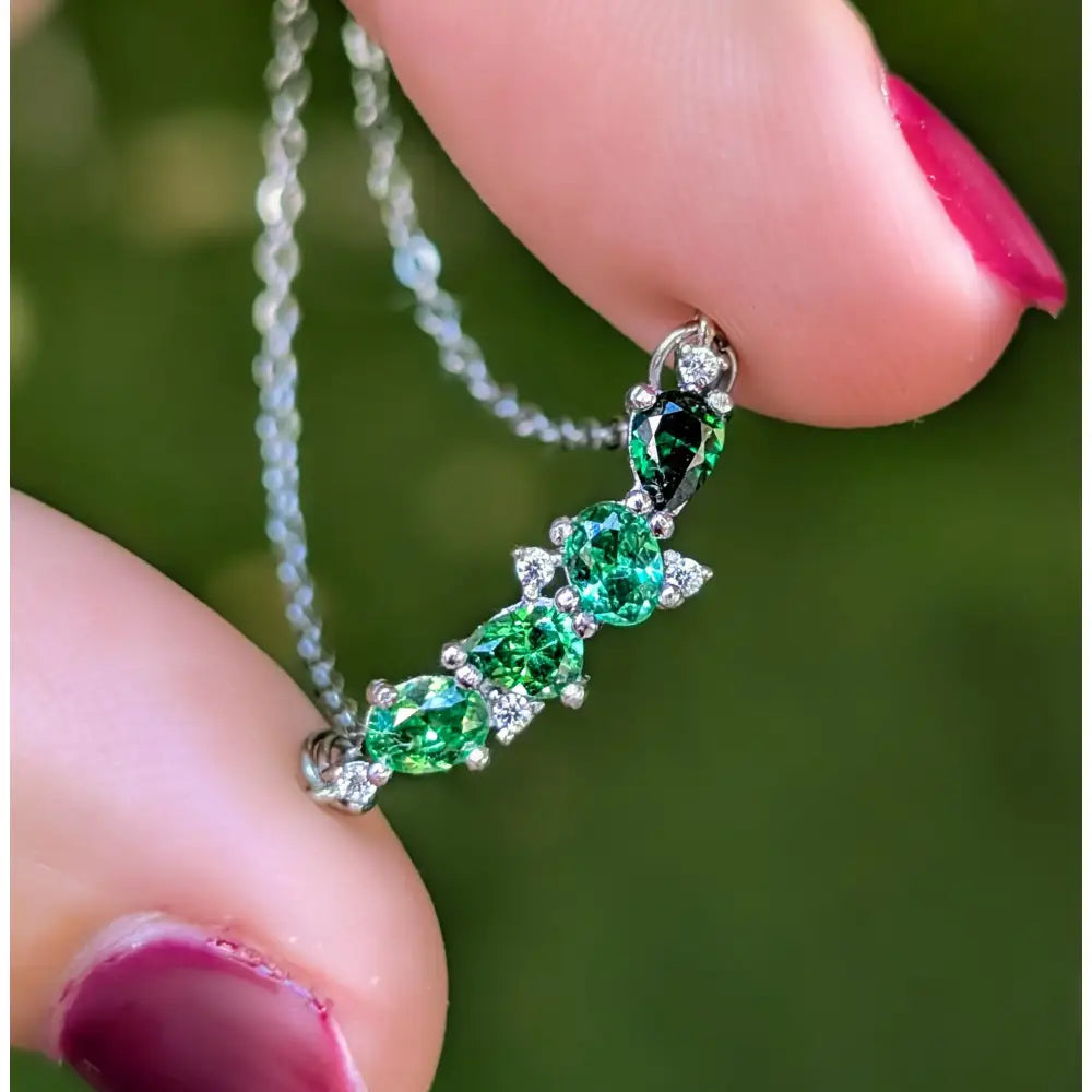 The Legacy Necklace - Emerald Necklaces Handmade Handcrafted