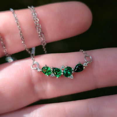 The Legacy Necklace - Emerald Necklaces Handmade Handcrafted