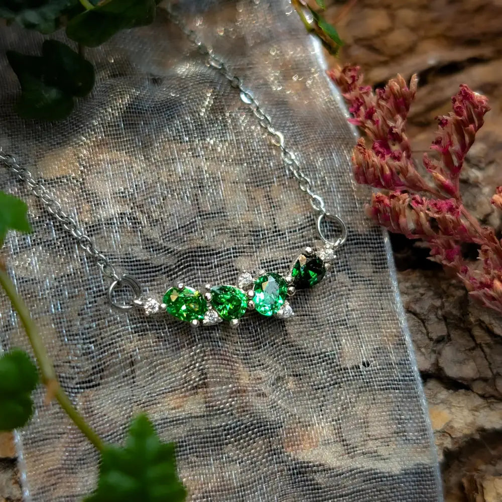 The Legacy Necklace - Emerald Necklaces Handmade Handcrafted