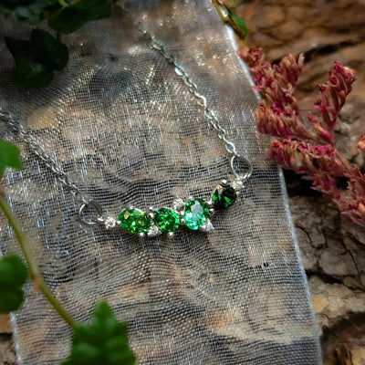 The Legacy Necklace - Emerald Necklaces Handmade Handcrafted