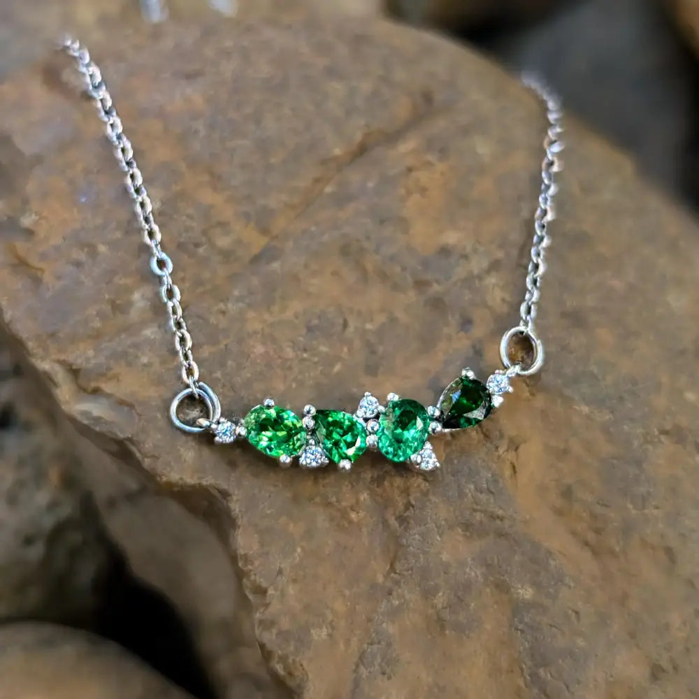The Legacy Necklace - Emerald Necklaces Handmade Handcrafted