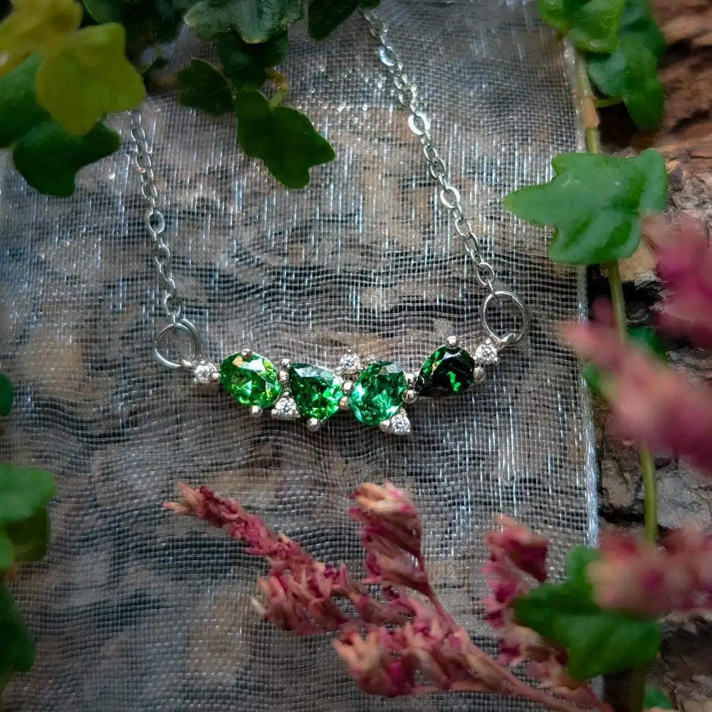 The Legacy Necklace - Emerald Necklaces Handmade Handcrafted