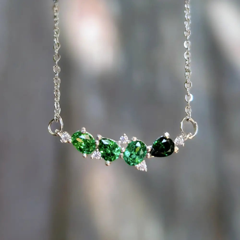 The Legacy Necklace - Emerald Necklaces Handmade Handcrafted