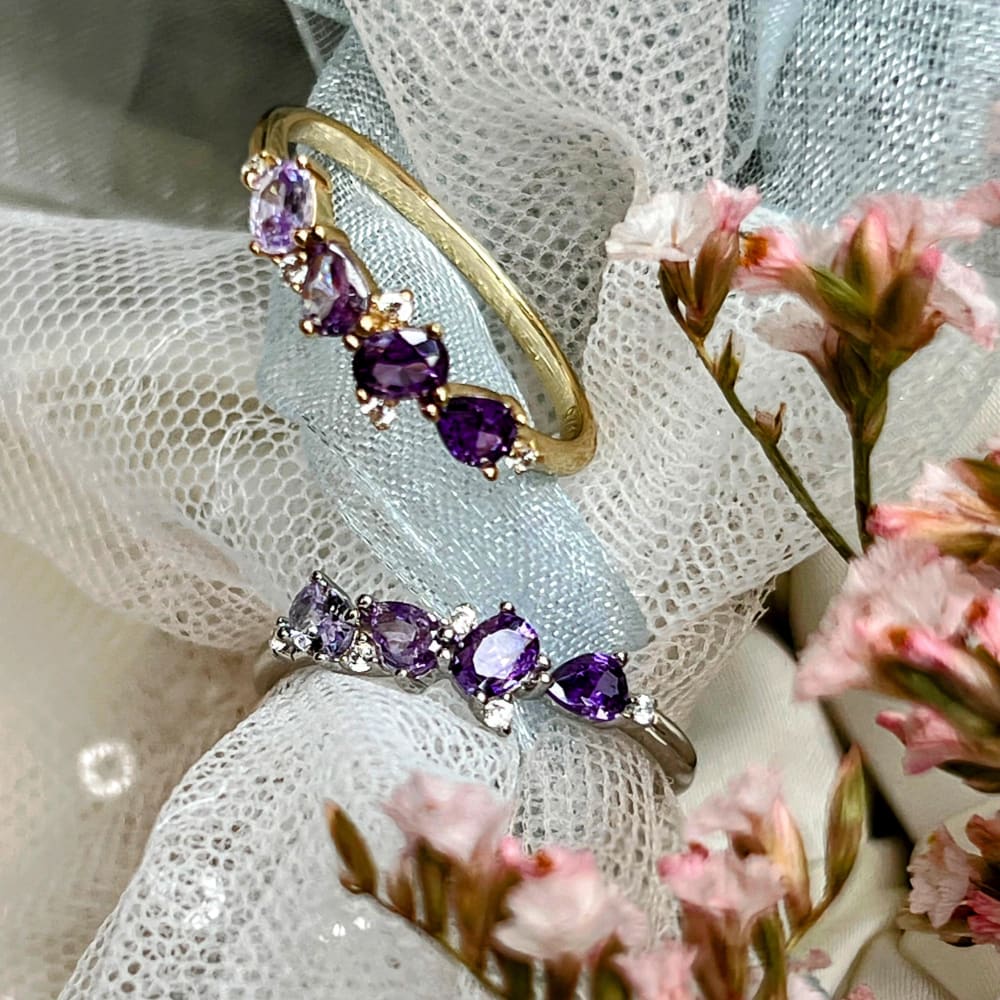 The Legacy Ring - Amethyst Rings Handmade Handcrafted