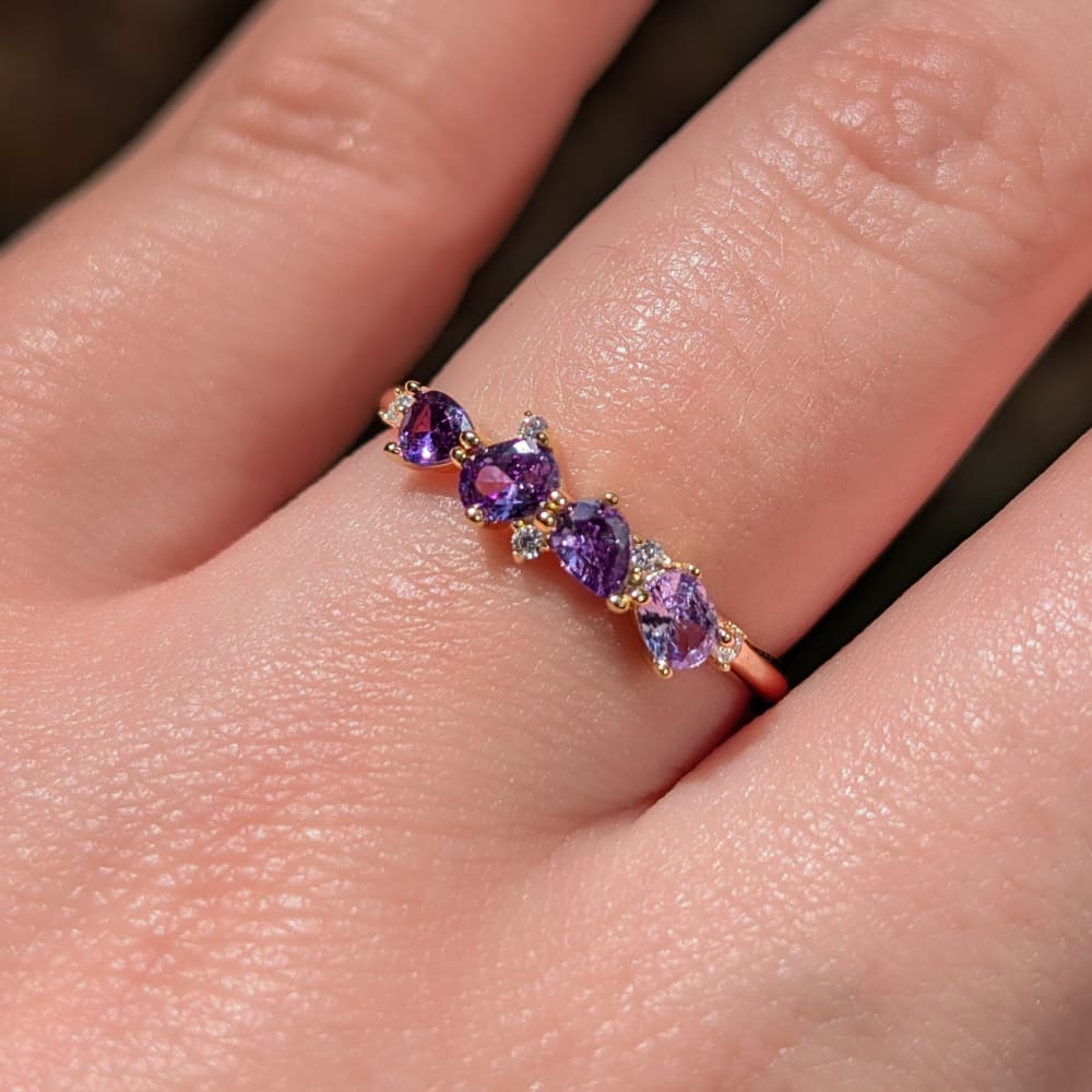 The Legacy Ring - Amethyst Rings Handmade Handcrafted