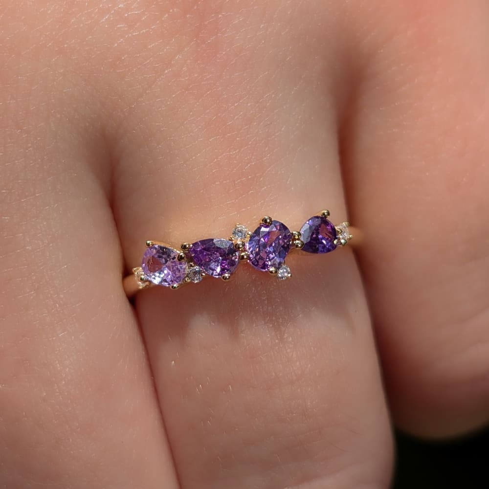 The Legacy Ring - Amethyst Rings Handmade Handcrafted