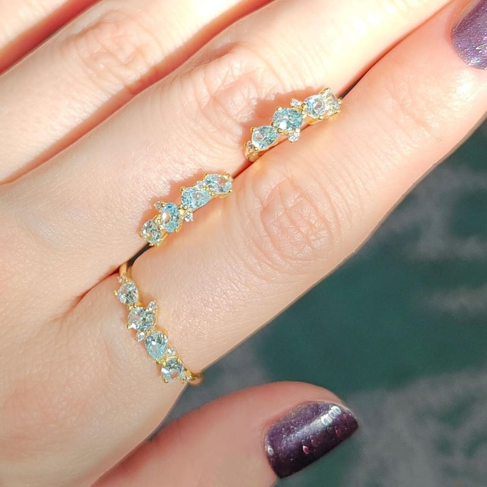 The Legacy Ring - Aquamarine Rings Handmade Handcrafted