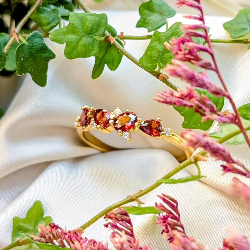 The Legacy Ring - Garnet Rings Handmade Handcrafted