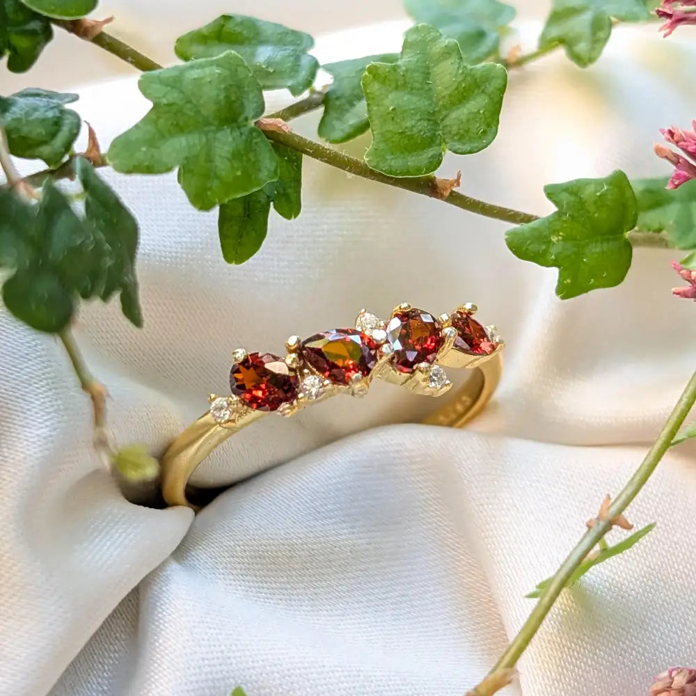The Legacy Ring - Garnet Rings Handmade Handcrafted