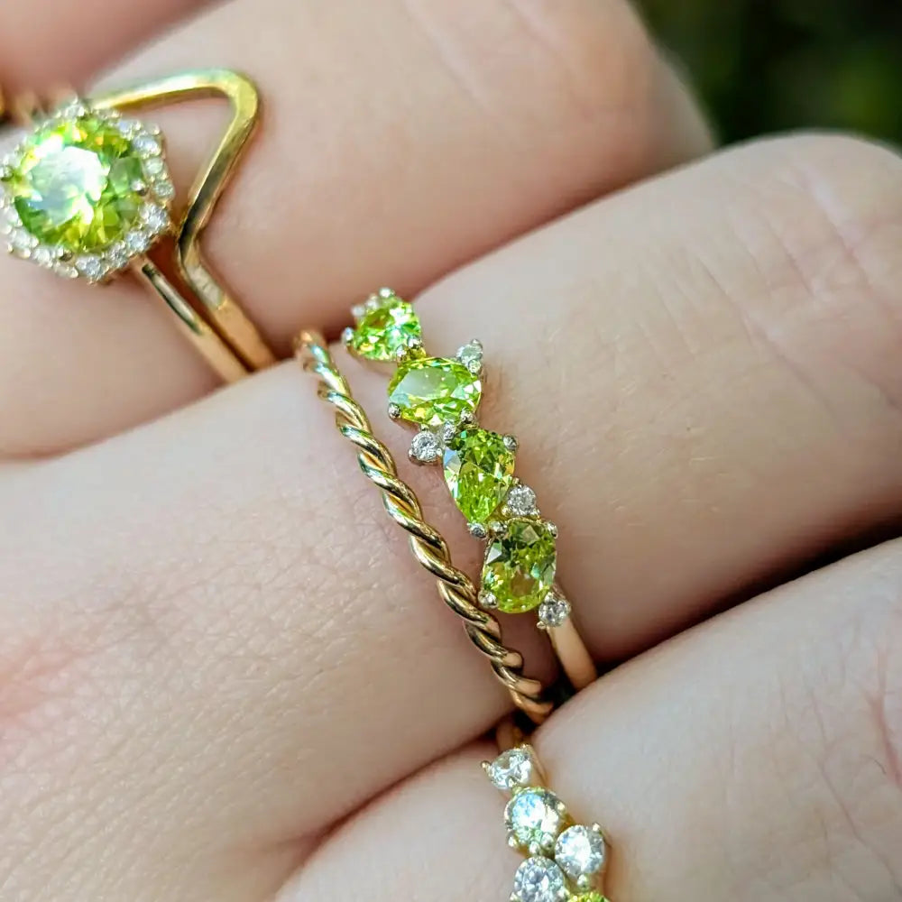 The Legacy Ring - Peridot Rings Handmade Handcrafted