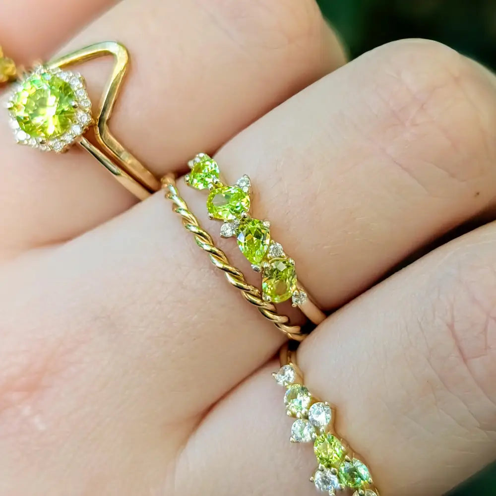 The Legacy Ring - Peridot Rings Handmade Handcrafted