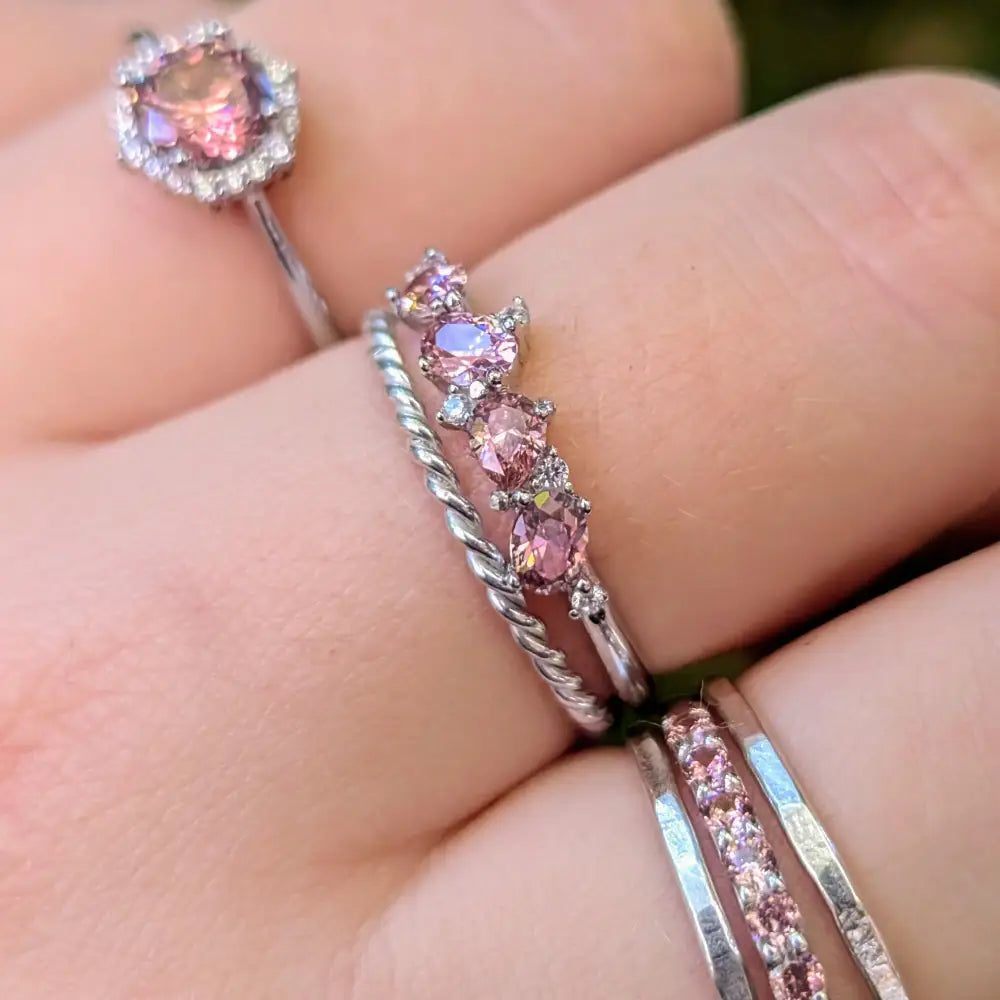 The Legacy Ring - Pink Tourmaline Rings Handmade Handcrafted