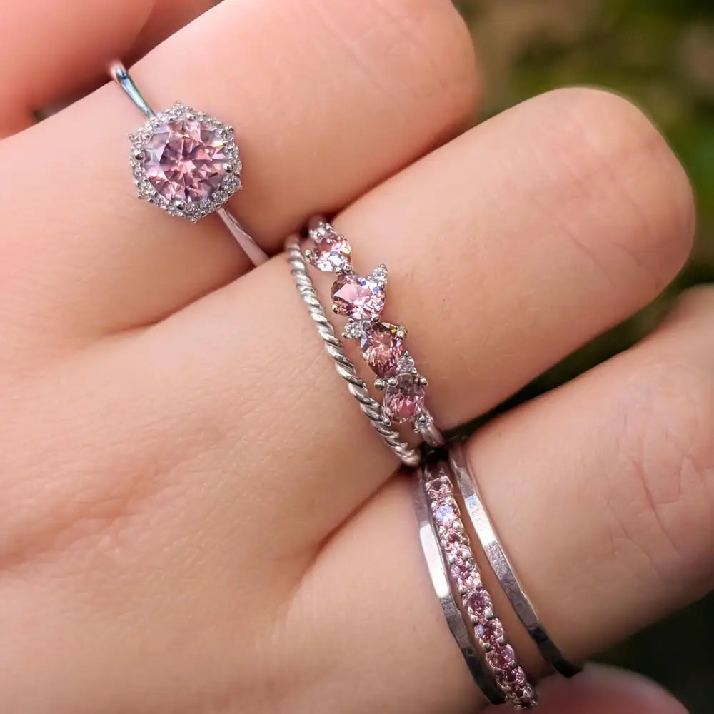 The Legacy Ring - Pink Tourmaline Rings Handmade Handcrafted