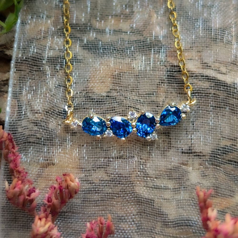 The Legacy Necklace - Sapphire Necklaces Handmade Handcrafted