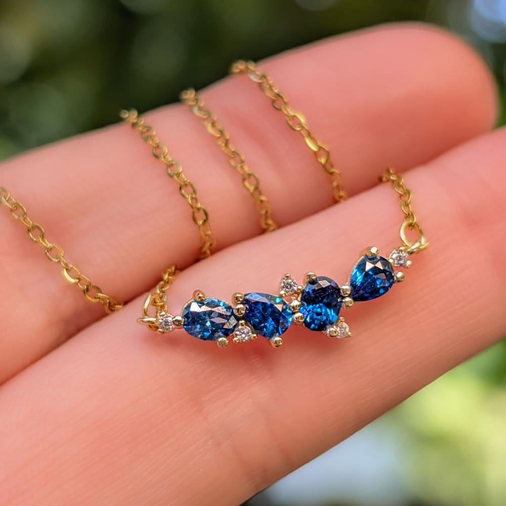 The Legacy Necklace - Sapphire Necklaces Handmade Handcrafted