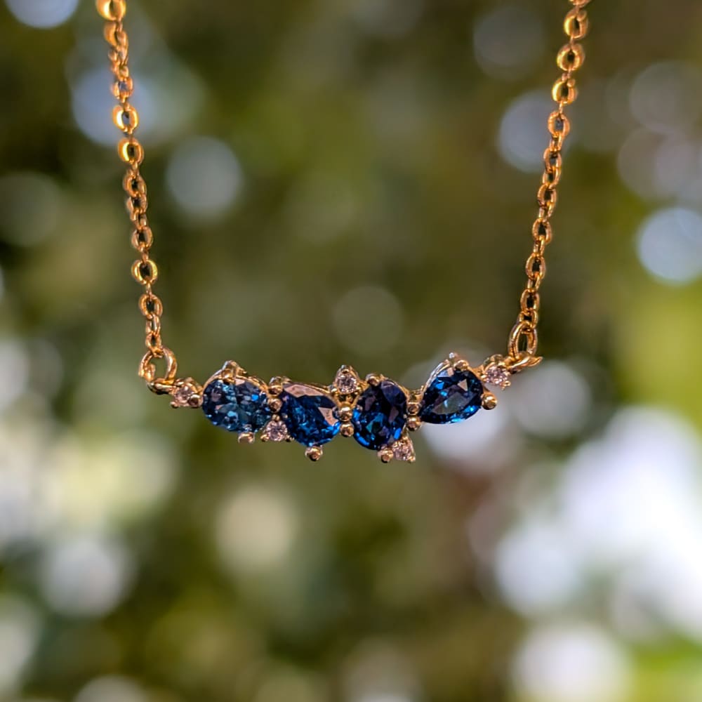 The Legacy Necklace - Sapphire Necklaces Handmade Handcrafted