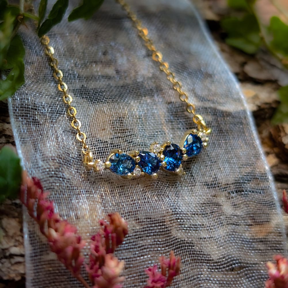 The Legacy Necklace - Sapphire Necklaces Handmade Handcrafted