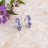 The Legacy Earrings - Tanzanite Hoops Earrings Handmade Handcrafted