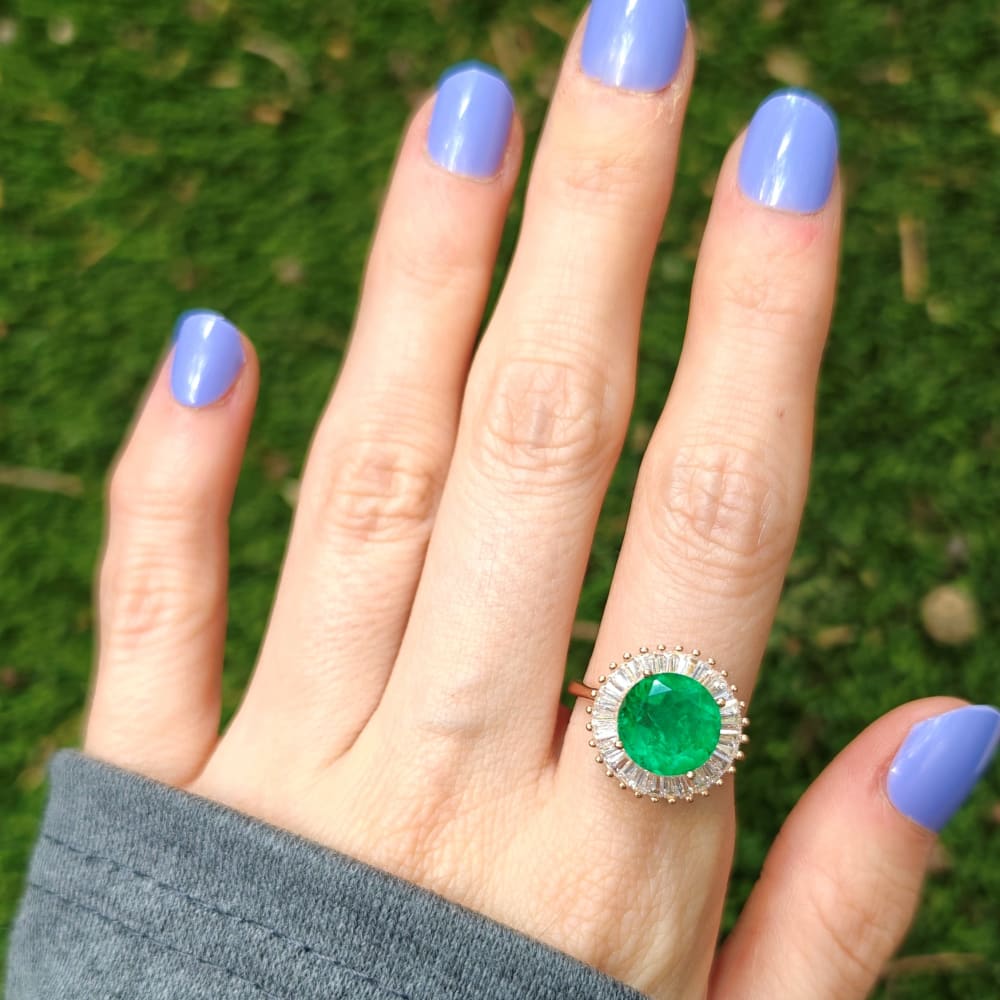 The Sunburst Gemstone Ring Rings Handmade Handcrafted