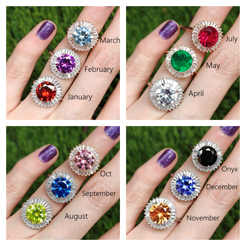 The Sunburst Gemstone Ring Rings Handmade Handcrafted