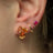 The Tulia - Citrine Cluster Studs Earrings Handmade Handcrafted