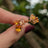 The Tulia - Citrine Cluster Studs Earrings Handmade Handcrafted