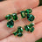 The Tulia - Emerald Cluster Studs Earrings Handmade Handcrafted