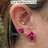 The Tulia - Sapphire Cluster Studs Earrings Handmade Handcrafted