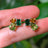 The Tulia - Autumnal Cluster Studs Earrings Handmade Handcrafted
