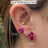 The Tulia - Peridot Cluster Studs Earrings Handmade Handcrafted