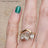Three Stone Herkimer Diamond Ring Rings Handmade Handcrafted
