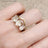 Three Stone Herkimer Diamond Ring Rings Handmade Handcrafted