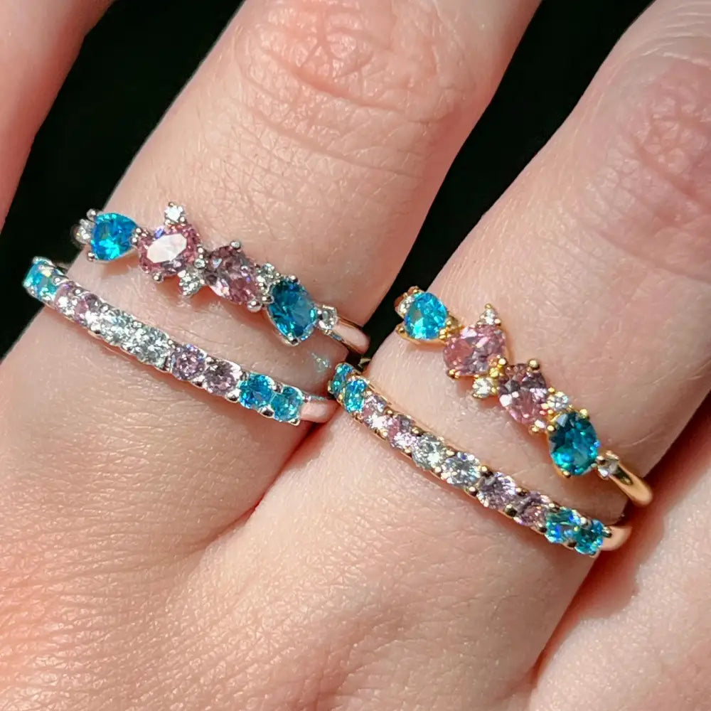The Legacy Ring - Trans Flag Rings Handmade Handcrafted