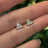 Tri-Cluster Champagne Sapphire Stud Earrings Earrings Handmade Handcrafted