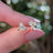 Tri-Cluster Champagne Sapphire Stud Earrings Earrings Handmade Handcrafted