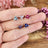 Tri-Cluster Gemstone Earrings Earrings Handmade Handcrafted