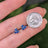 Tri-Cluster Sapphire Stud Earrings Earrings Handmade Handcrafted