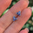 Tri-cluster Tanzanite Earrings LS Earrings Handmade Handcrafted