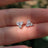 Tri-Cluster White Sapphire Stud Earrings Earrings Handmade Handcrafted
